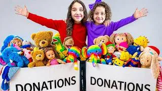 Thumbnail: Sierra and Rhia donate their toys to make other kids happy