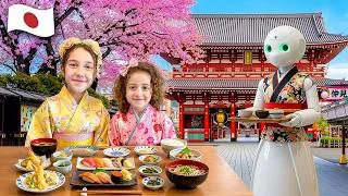 Thumbnail: Sierra and Rhia Family Trip to Japan meeting cool robots 