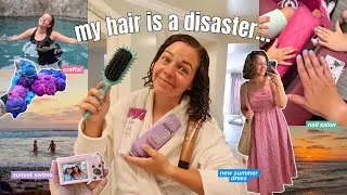 Thumbnail: summer hair struggles & beach staycation!