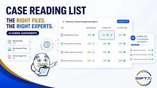 Thumbnail: Case Reading List Tool | The right files, to the right people, right away | SIFTAI