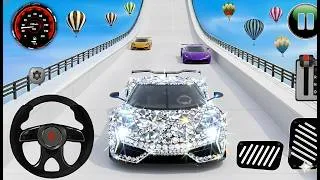 Thumbnail: 🔥🤯CAN DIAMOND CAR BEAT PURPLE SUPERCAR? 😱 Pure White Sky Ramp - GT Car Stunt Master