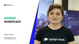 Thumbnail: Digital signage in a modern workplace