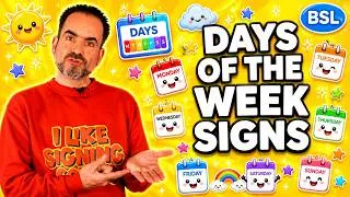 Thumbnail: BSL Days Of The Week Signs | Easy British Sign Language for Beginners