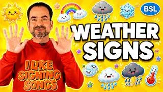Thumbnail: 10 BSL Weather Signs | Easy British Sign Language for Beginners