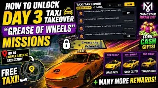 Thumbnail: gangstar mirage city taxi takeover grease the wheels unlock kaise kare day 3 mission 🔐 free top car🚘