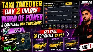 Thumbnail: gangstar mirage city taxi takeover word of power unlock kaise kare day 2 missions 🔐 3 free top car 🚘