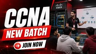 Thumbnail: CCNA New Batch 2026 🔥 | Register Now | Complete Course with Industry Labs (Hindi)