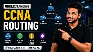 Thumbnail: Join CCNA Live 🔥 | Routing Explained for Beginners | Cisco Networking