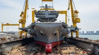 Thumbnail: How America Builds Its Next Supercarrier | USS John F. Kennedy Under Construction