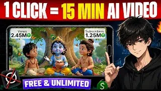 Thumbnail: Create Long AI Videos Just in 1 Click 😱 | Complete AI Course 2026 (Dialogue + BG Music)