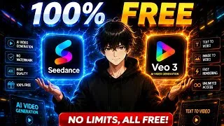 Thumbnail: How to Use Seedance 2.0 + Veo 3.1 FREE & Unlimited (2026 Working Method) | No Credits Needed