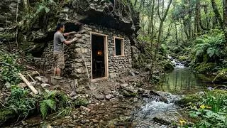 Thumbnail: Creating a Hidden Cave Shelter and Catching Fish to Survive in the Wild | Bushcraft, Survival