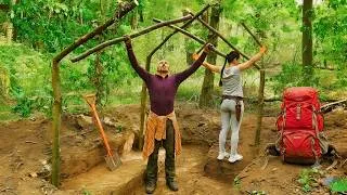 Thumbnail: Building a Secret Underground Dugout | Deep Forest Survival