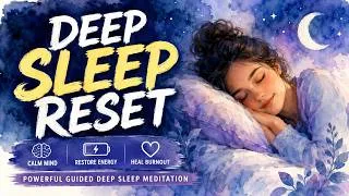 Thumbnail: Sleep Hypnosis for Exhaustion, Fatigue and Burnout | Powerful Guided Deep Sleep Meditation