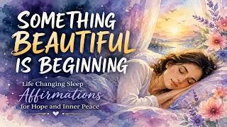 Thumbnail: Something Beautiful is Beginning | Life Changing Sleep Affirmations for Hope and Inner Peace