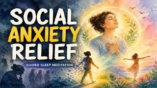 Thumbnail: Guided Sleep Meditation for Social Anxiety, Feel Safe to Be Yourself and Build Confidence