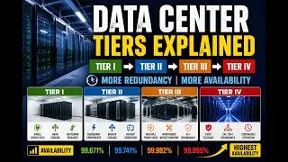 Thumbnail: Data Center Infrastructure Explained  Tier 1 to Tier 4, Redundancy & Availability