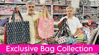 Thumbnail: Latest Jaipuri Print Cotton Bags Collection | Sling, Tote, Ladies Bags, Boho bags 