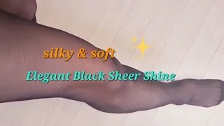 Thumbnail: The Beauty of Sheer Glossy Black Pantyhose | Elegant & Timeless Style #pantyhose #nylons  #シアータイツ
