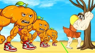 Thumbnail: What If HULK, SPIDERMAN & UDIN DIN DIN DUN Family Brainrot Animals Played Squid Game 3? | 오징어 게임 3