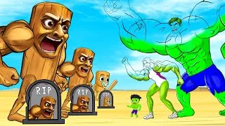 Thumbnail: Rescue HULK Family Vs R.I.P TUNG TUNG TUNG SAHUR Family: Returning From The Dead SECRET - FUNNY