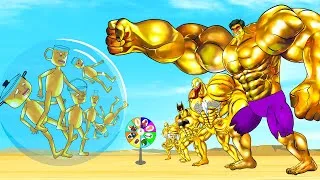 Thumbnail: Rescue ALL GOLD SUPERHEROES From Evolution Of GOLD MONSTER RADIATION: Returning From The Dead SECRET