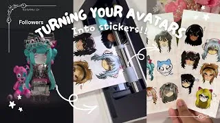 Thumbnail: || 🎀✨Turning YOUR Roblox Avatars into STICKERS! ✨||