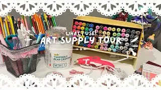 Thumbnail: || 🎀mini art supply tour! ✨🪽||