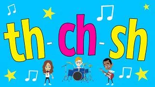 Thumbnail: Phonics th Sound Song | ch Sound Song | sh Sound Song | Digraph th ch sh