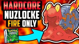 Thumbnail: Can I Beat Pokémon Emerald: Legacy with ONLY Fire Types!? [Hardcore Nuzlocke]