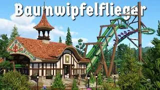 Thumbnail: Planet Coaster 2 - Baumwipfelflieger (Timelapse + POV + Blueprint)