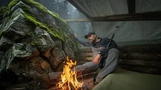 Thumbnail: 24 Hours in Total Isolation: Built a Survival Shelter Under a Stone