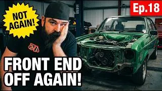 Thumbnail: Sometimes You Have To Go Backwards! Front End Cut Off Again | MK2 Escort Restomod SEMA Build