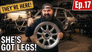 Thumbnail: She's Growing LEGS! New Wheels On & Spaceframe Built | MK2 Escort Restomod SEMA Build
