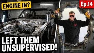 Thumbnail: Left Them Unsupervised! Bulkhead Cut & Engine In? | MK2 Escort Restomod SEMA Build