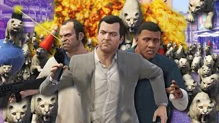 Thumbnail: Escaping GTA 5's Map Overrun by Cougars