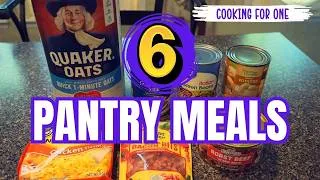 Thumbnail: COOKING For ONE PANTRY STYLE || EASY PANTRY MEALS || SILVER HAIR HOMEMAKER