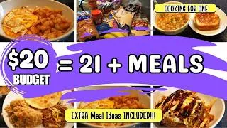 Thumbnail: I FED MYSELF WITH ONLY $20 FOR SEVEN PLUS DAYS | BREAKFAST, LUNCH, & DINNER | SILVER HAIR HOMEMAKER