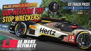 Thumbnail: LMU Major Update 1.4 Just Announced | New US Track Pass, RaceOS Netcode & Protest System!
