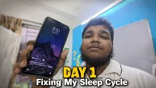 Thumbnail: Day 1 of FIXING MY SLEEP CYCLE ! 8 Hours Study Vlog | Study Routine |College Student | SI Mahir