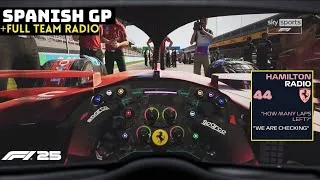 Thumbnail: F1 25 Ultra Immersive SPANISH GP %25 Race | Lewis Hamilton POV Triple 55" Gameplay