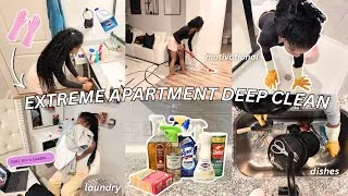 Thumbnail: DEEP CLEANING MY ENTIRE APARTMENT...it was a disaster! Spring Reset🫧🌼