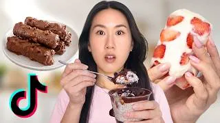 Thumbnail: I Tried the LAZIEST TikTok DESSERT Recipes