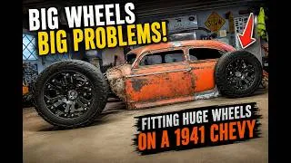 Thumbnail: Making MASSIVE Wheels FIT where they Shouldn't! Rat Rod Build