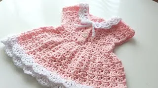 Thumbnail: crochet baby summer dress #crochet #crochetbaby #crochetdress #crochettutorial #crochetpattern