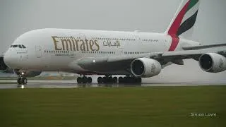 Thumbnail: A380 | WET take-off | GROWLING  engine SOUND!