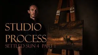 Thumbnail: Work In Progress - Settled Sun 4 Part 1. Painting Timelapse