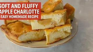 Thumbnail: Title / Название: Soft and Fluffy Apple Charlotte – Easy Homemade Recipe