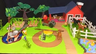 Thumbnail: Persian wheel farm house model for science exhibition || School project ideas for science fair