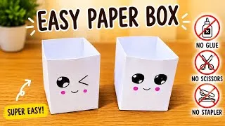 Thumbnail: Easy Paper Box, No Glue, No Scissors, No Tape, 